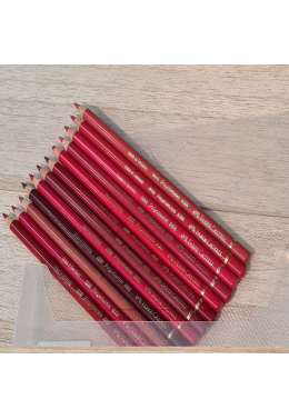 Kit Tons de Vermelho Polychromos C/12 Faber